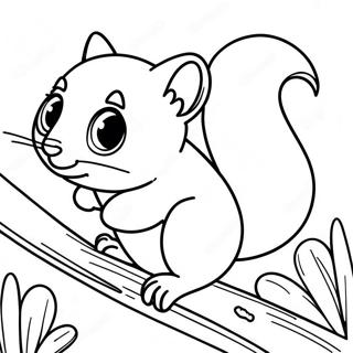 Rocky The Flying Squirrel Coloring Page 72825-60131