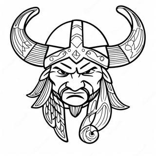 Minnesota Vikings Logo Coloring Page 7284-5924