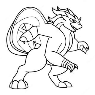 Zamazenta In Battle Pose Coloring Page 72855-60162