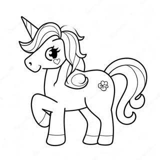 Sparkling Unicorn Emoji Coloring Page 72865-60159