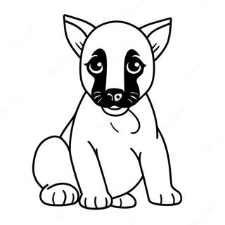 Belgian Malinois Puppy Coloring Page 72874-60186