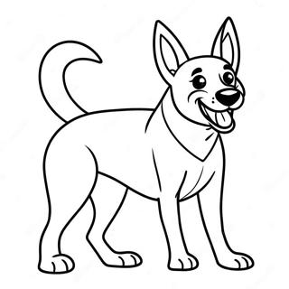 Playful Belgian Malinois Coloring Page 72875-60170