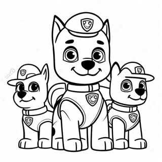 Paw Patrol Moto Pups Coloring Pages