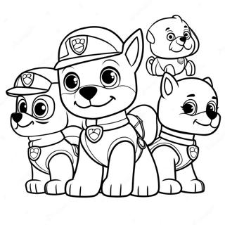 Paw Patrol Moto Pups Coloring Page 72884-60176