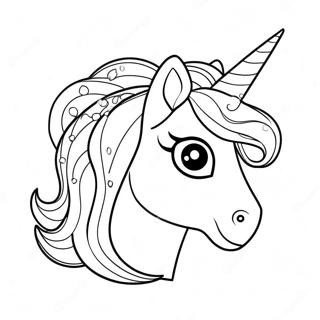 Unicorn Horn Coloring Pages