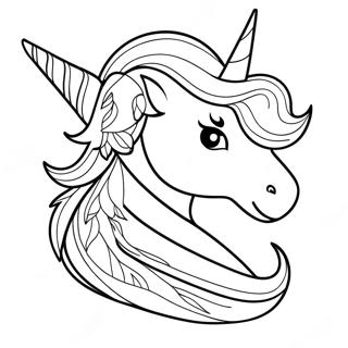 Unicorn Horn Coloring Page 72904-60203