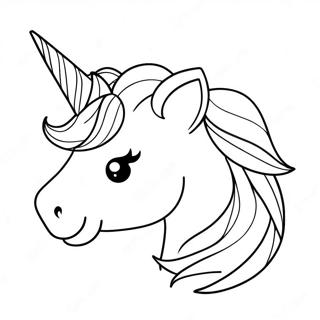 Sparkling Unicorn Horn Coloring Page 72905-60205