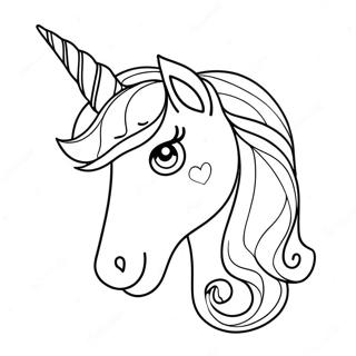 Sparkling Unicorn Horn Coloring Page 72905-60207