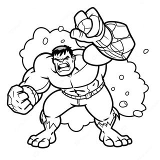 Hulk Smash Coloring Page 72925-60212