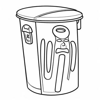 Trash Can Coloring Page 72944-60227