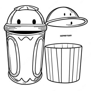 Trash Can Coloring Page 72944-60228