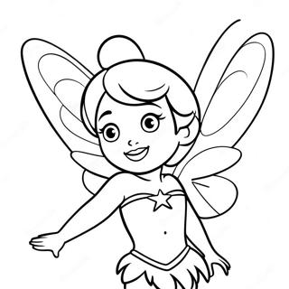 Tinker Bell With Sparkling Wings Coloring Page 72965-60245