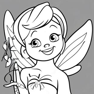 Tinker Bell With Sparkling Wings Coloring Page 72965-60246