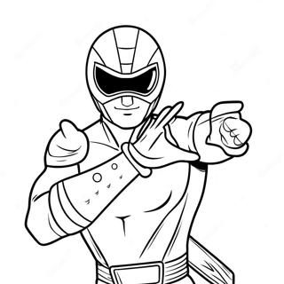 Red Ranger In Action Coloring Page 73005-60278