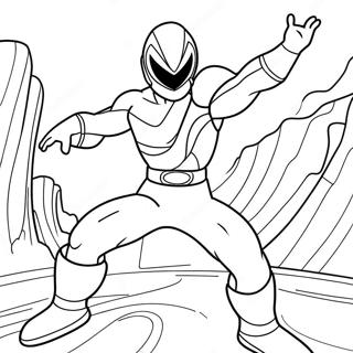 Red Ranger In Action Coloring Page 73005-60279