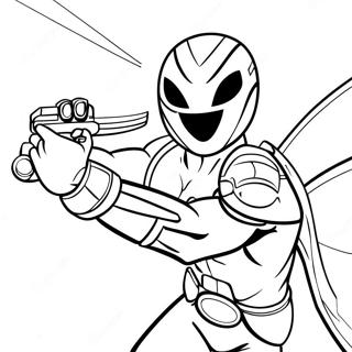 Red Ranger In Action Coloring Page 73005-60280