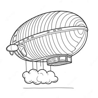 Blimp Coloring Pages