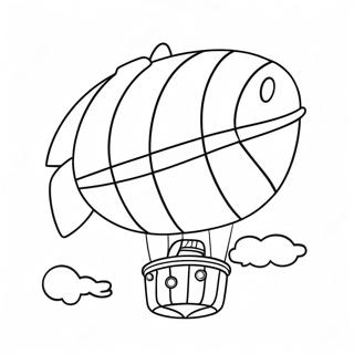 Blimp Coloring Pages