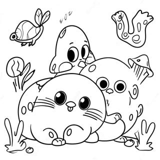 Cute Burrowing Animals Coloring Page 73045-60306