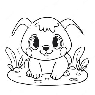 Cute Burrowing Animals Coloring Page 73045-60308