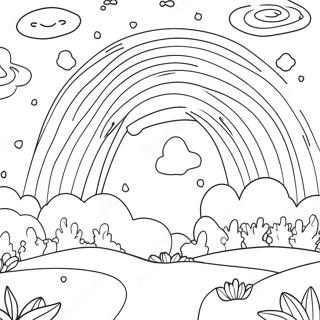 Majestic Galaxy Landscape Coloring Page 7305-5941