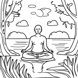 Mindfulness And Reflection Coloring Page 73065-60322