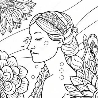 Mindfulness And Reflection Coloring Page 73065-60323