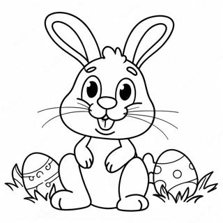 Fun Easter Bunny Math Coloring Page 73075-60358