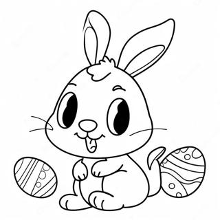 Fun Easter Bunny Math Coloring Page 73075-60360