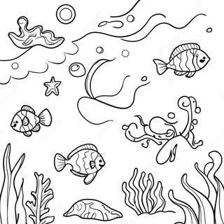 Deep Ocean Scene Coloring Page 73084-60330