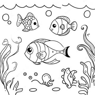 Deep Ocean Scene Coloring Page 73084-60331