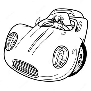 Speed Racer In A Fast Car Coloring Page 73115-60365