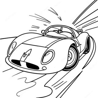 Speed Racer In A Fast Car Coloring Page 73115-60366