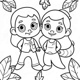 Adventurous Ivy And Bean Coloring Page 73125-60378