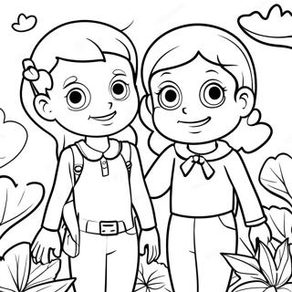 Adventurous Ivy And Bean Coloring Page 73125-60379