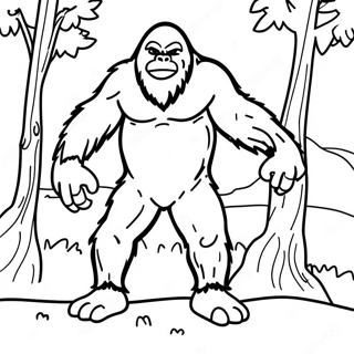 Sneaky Sasquatch Coloring Pages