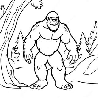 Sneaky Sasquatch Coloring Page 73134-60375