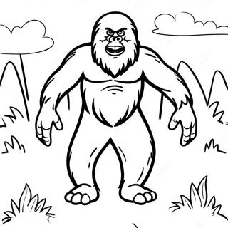 Sneaky Sasquatch Coloring Page 73134-60376