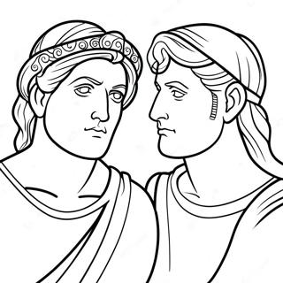 David And Jonathan Coloring Page 73144-60386