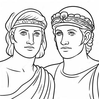 David And Jonathan Coloring Page 73144-60388