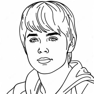 Justin Bieber Coloring Page 7314-5946