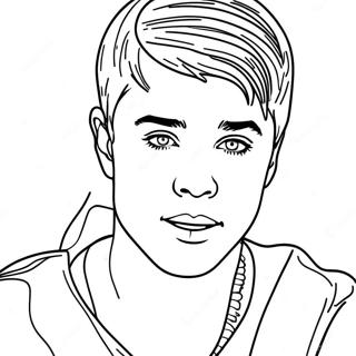 Justin Bieber Coloring Page 7314-5947