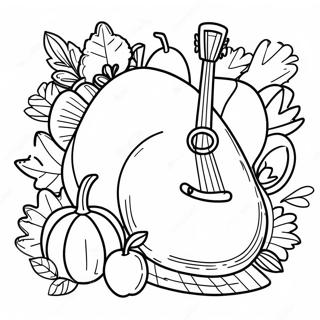 Thanksgiving Music Coloring Page 73154-60390