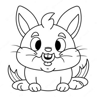 Bunnicula With Vampire Fangs Coloring Page 73175-60413