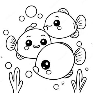 Cute Maatjes Swimming Together Coloring Page 73185-60421