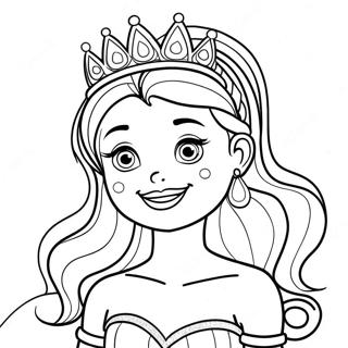 Sparkly Lol Princess Coloring Page 73215-60445