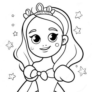 Sparkly Lol Princess Coloring Page 73215-60447