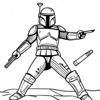 Jango Fett Coloring Pages