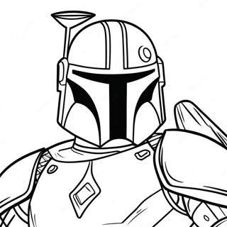 Jango Fett In Battle Armor Coloring Page 73225-60450