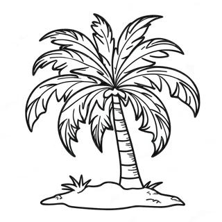 Palm Tree Coloring Page 73244-60466